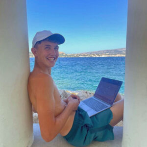 Harry at Flooglebinder Kefalonia