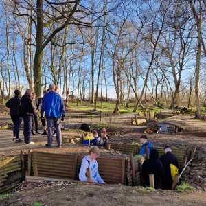 The trench system is quite extensive